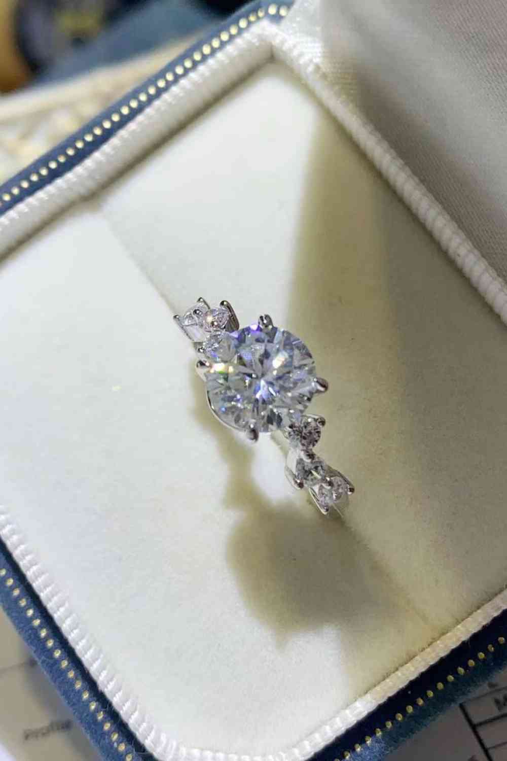 2 Carat Moissanite 925 Sterling Silver Ring