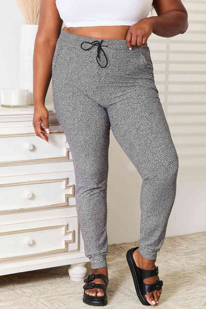 Leggings Depot - Pantalon de jogging pleine taille avec poches