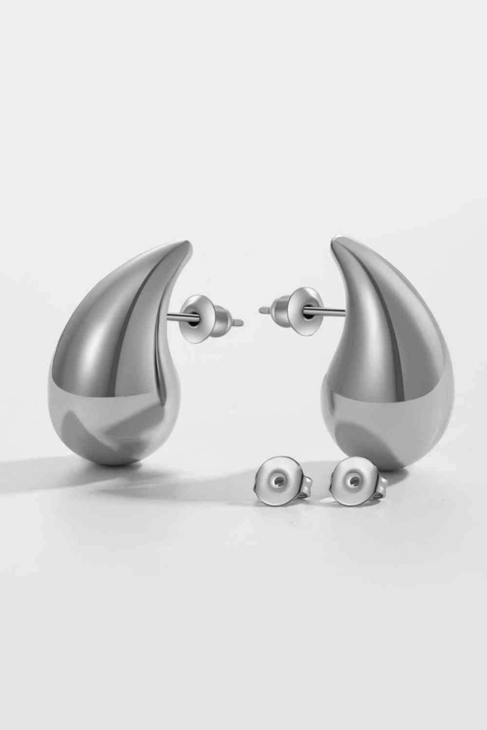 Boucles d'oreilles en laiton goutte d'eau de grande taille