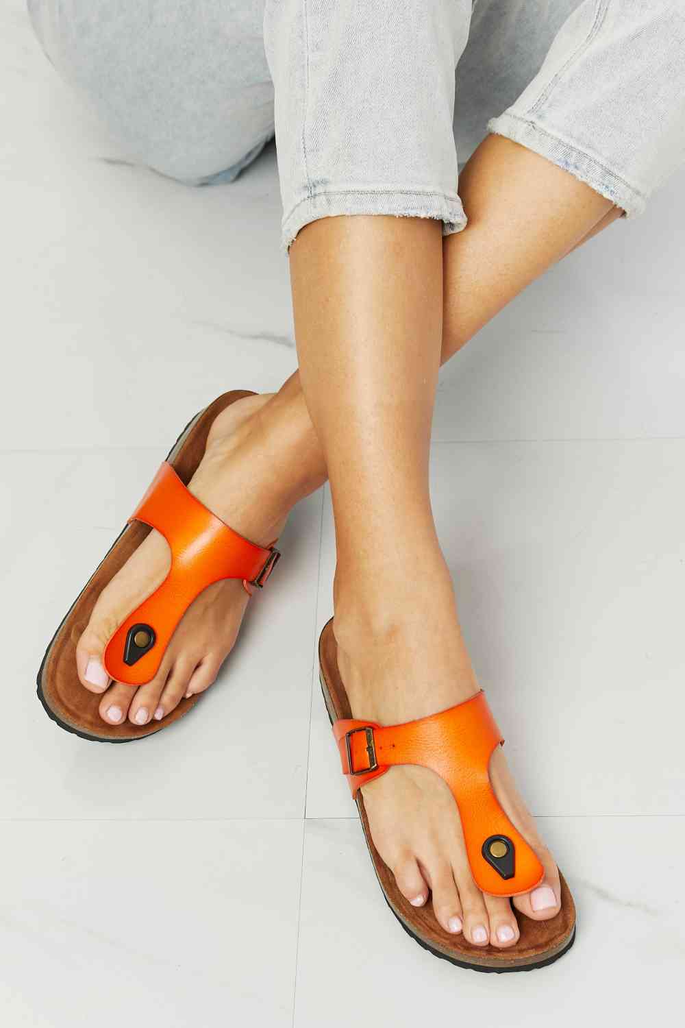 MMShoes - Drift Away - Tongs à sangle en T - Orange