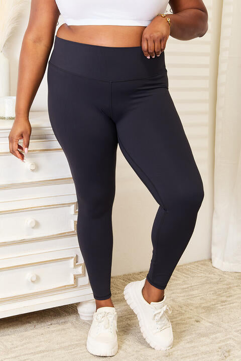 Legging de sport à large ceinture Double Take