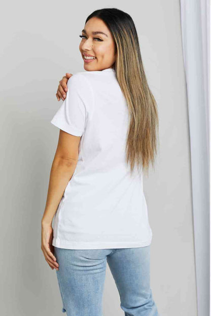 Camiseta de algodón con gráfico SUNKISSED &amp; SALTY de Simply Love