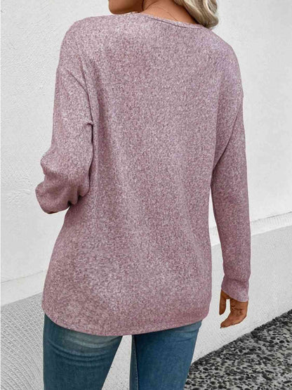 Round Neck Long Sleeve T-Shirt