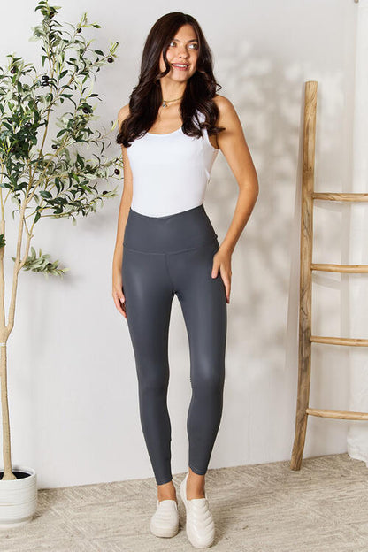 LOVEIT Leggings de cintura alta con cintura ancha y tamaño completo