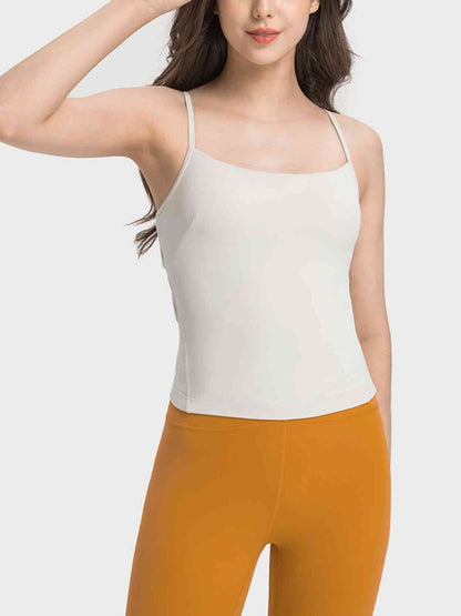 Camisole de sport à découpes entrecroisées