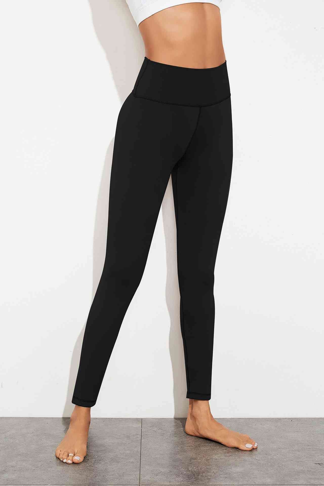 Leggings de yoga con cintura alta y costuras expuestas