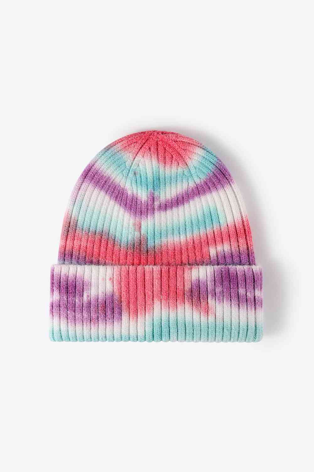 Gorro de punto acanalado Tie-Dye