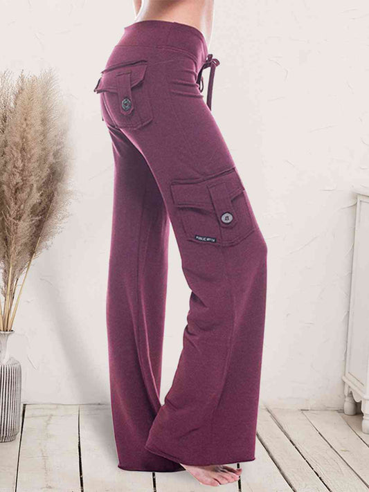 Pantalon taille moyenne avec poches