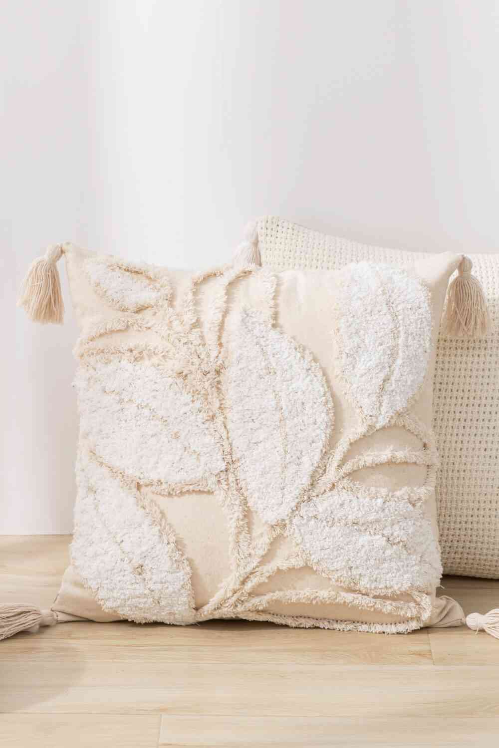Taie d'oreiller décorative texturée