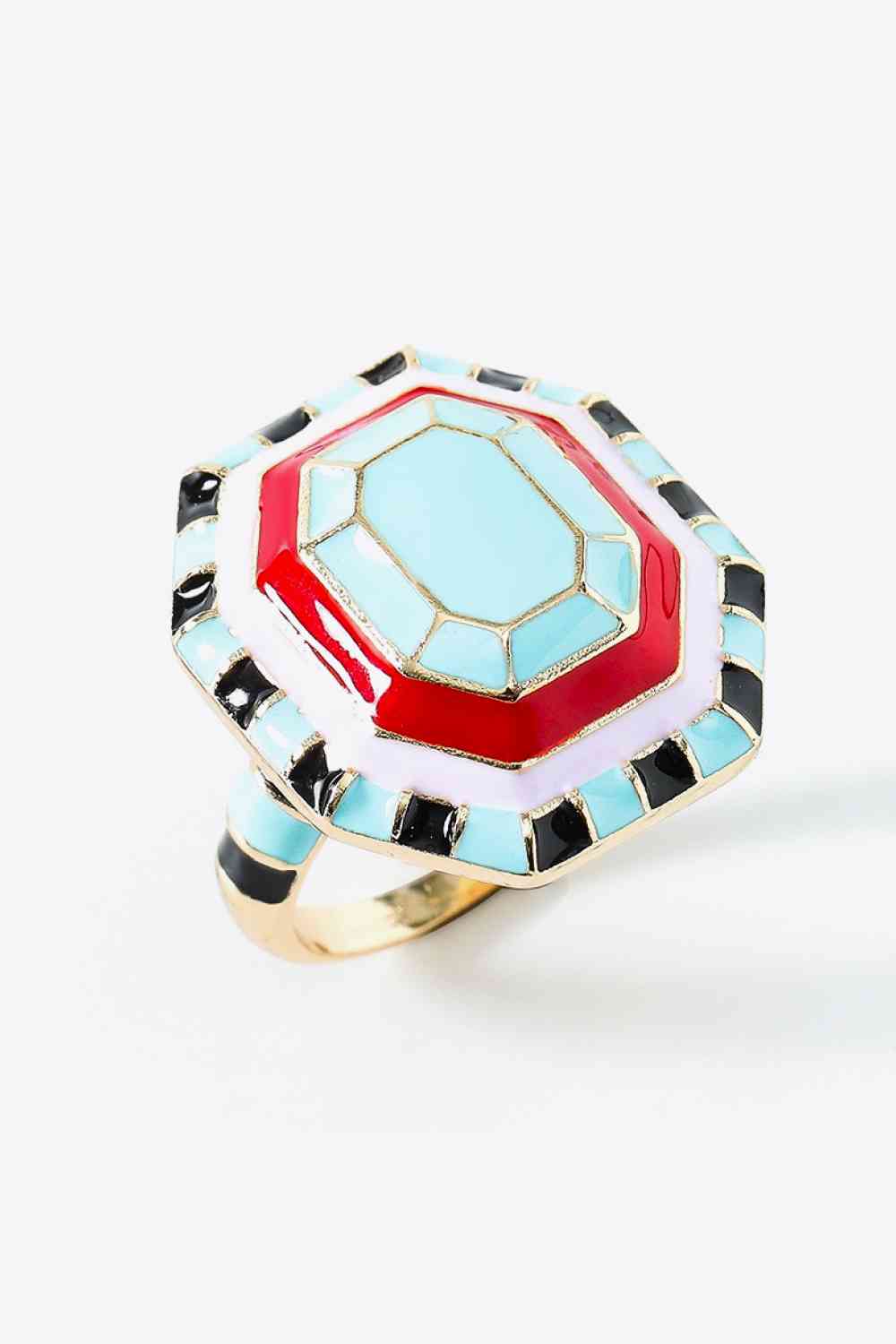 Bague Multicolore Plaquée Or 18 Carats