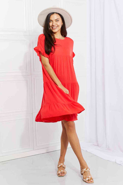 Culture Code Full Size Tulip Fields Tiered Midi Dress