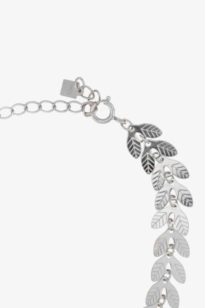 Collier feuille en argent sterling 925