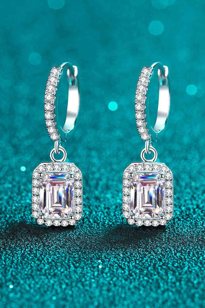 Moissanite 925 Sterling Silver Drop Earrings