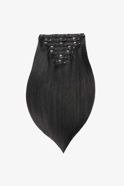 Extensions de cheveux humains indiens à clipser 16" 110 g