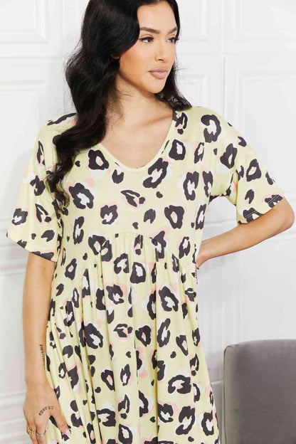 BOMBOM Vestido Take It Easy con estampado animal