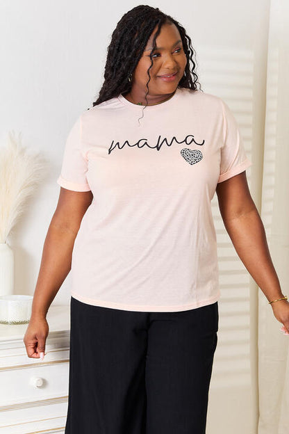 Simply Love MAMA Heart T-shirt graphique