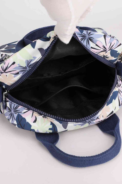 Bolso de mano de nailon floral