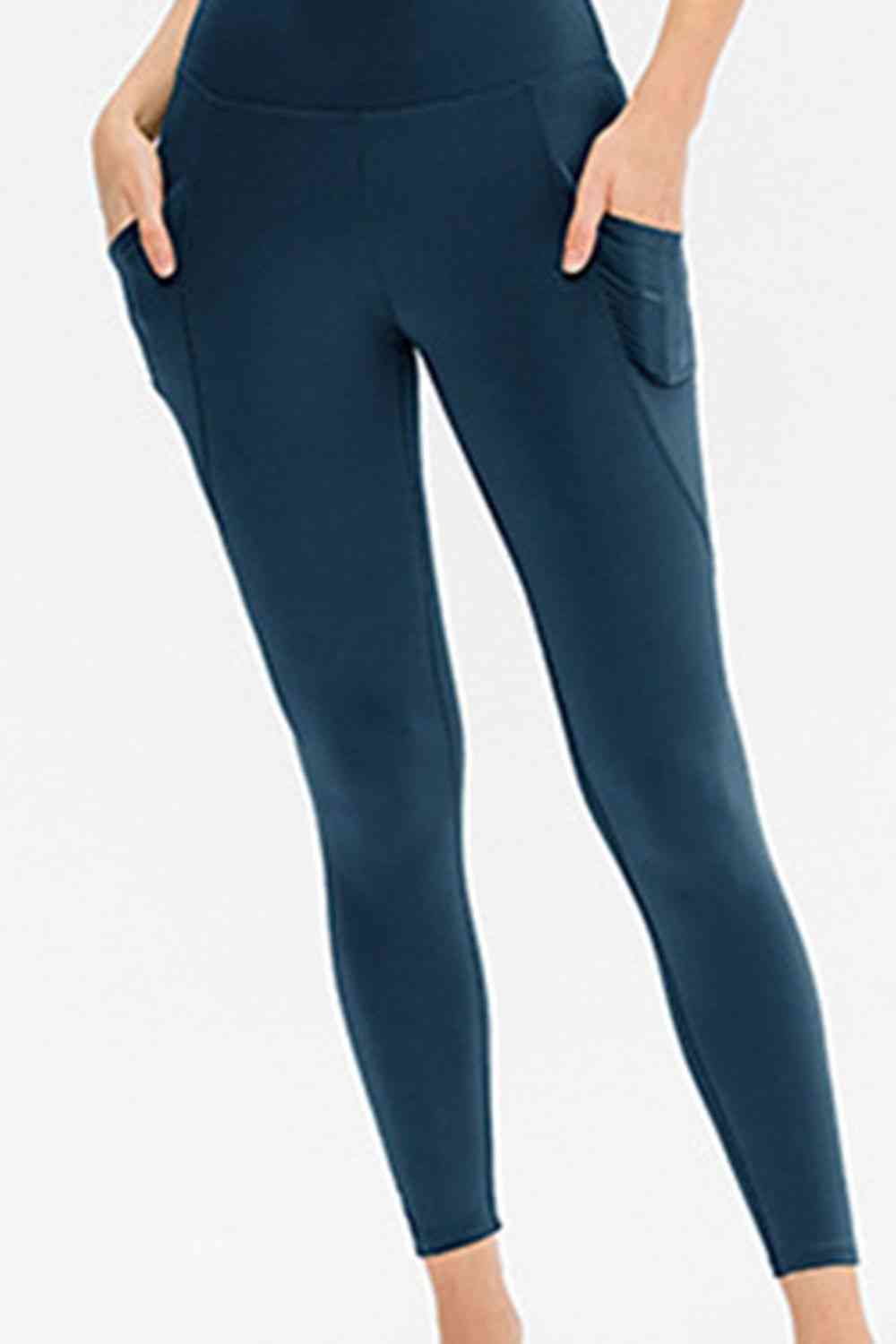 Legging actif long coupe slim avec poches