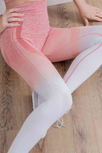 Leggings de sport taille haute dégradé