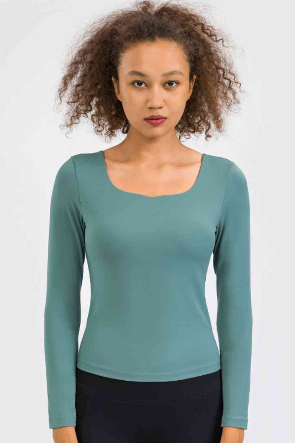 Feel Like Skin Highly Stretchy Long Sleeve Sports Top