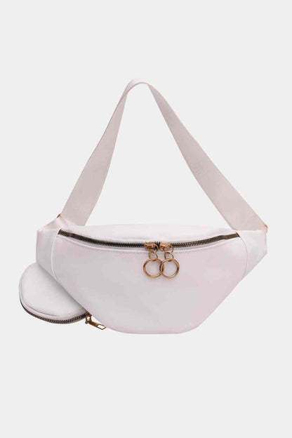 Bolso bandolera de cuero PU con bolso pequeño