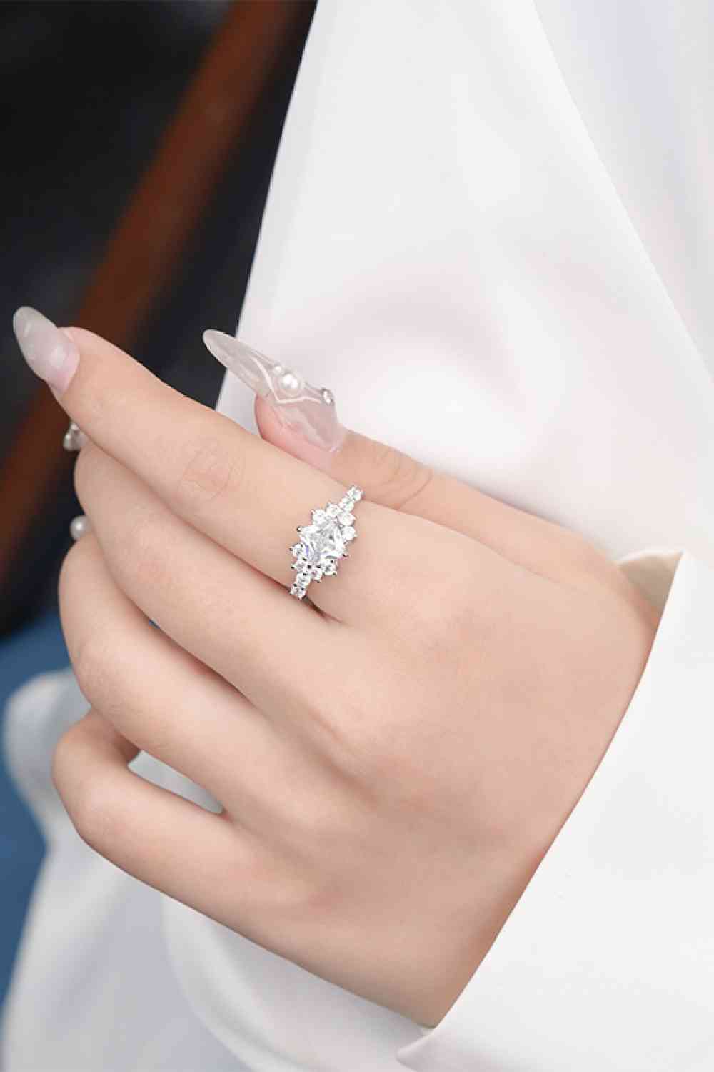 Bague Moissanite de 1,38 carats