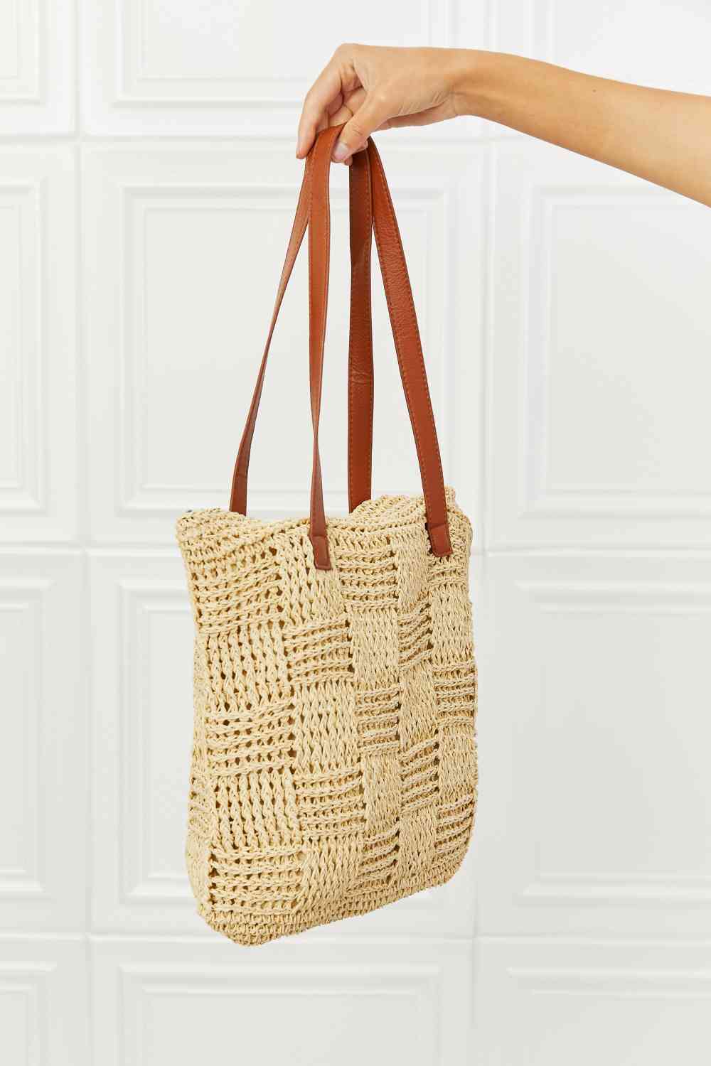 Sac fourre-tout en paille Fame Picnic Date