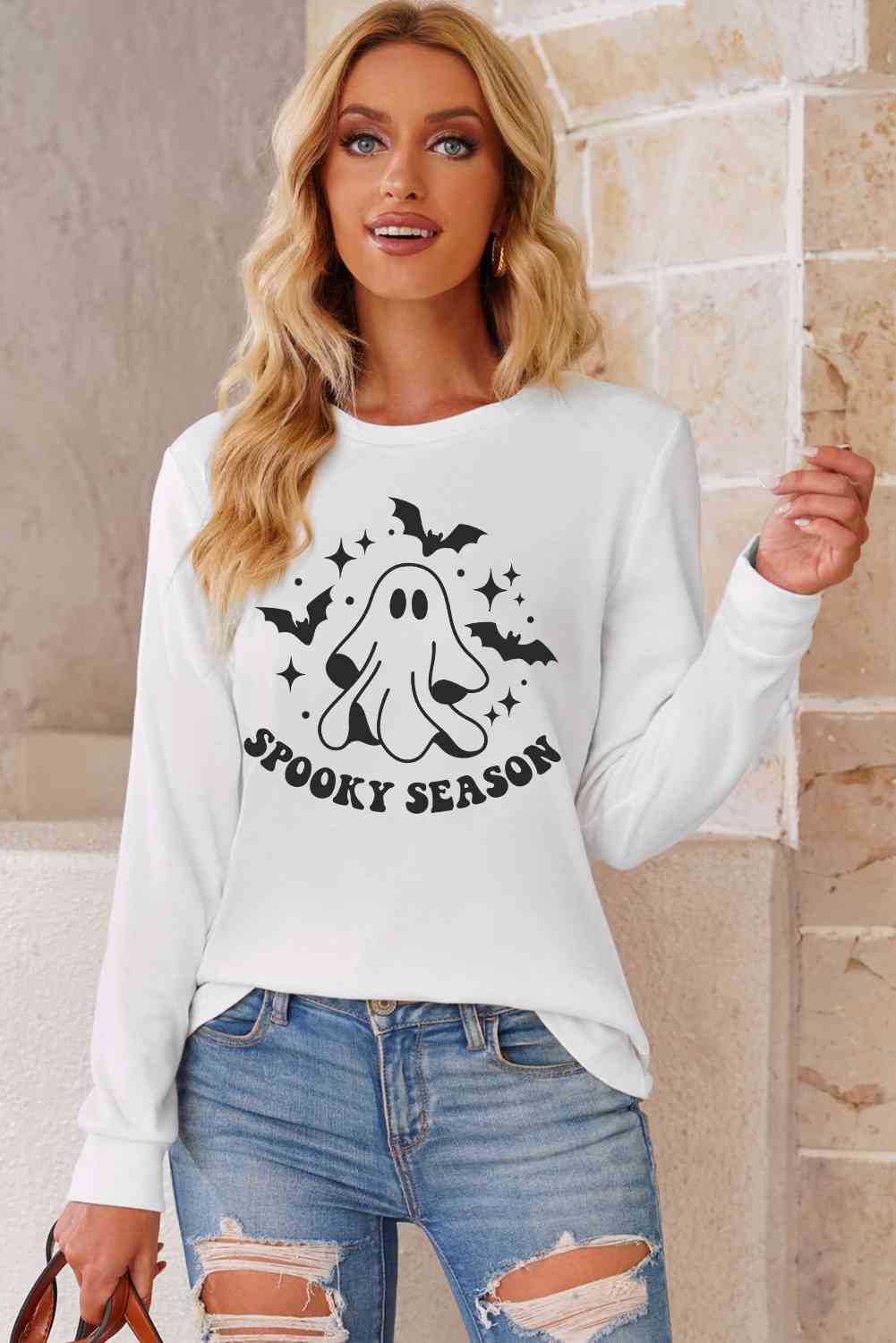 SPOOKY SEASON Sweat-shirt graphique à col rond