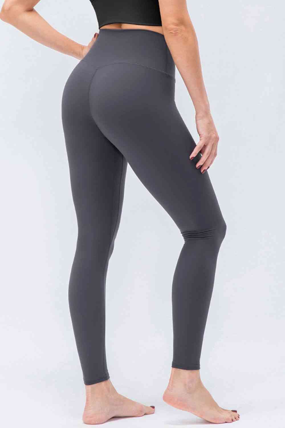 Legging actif coupe slim à large taille