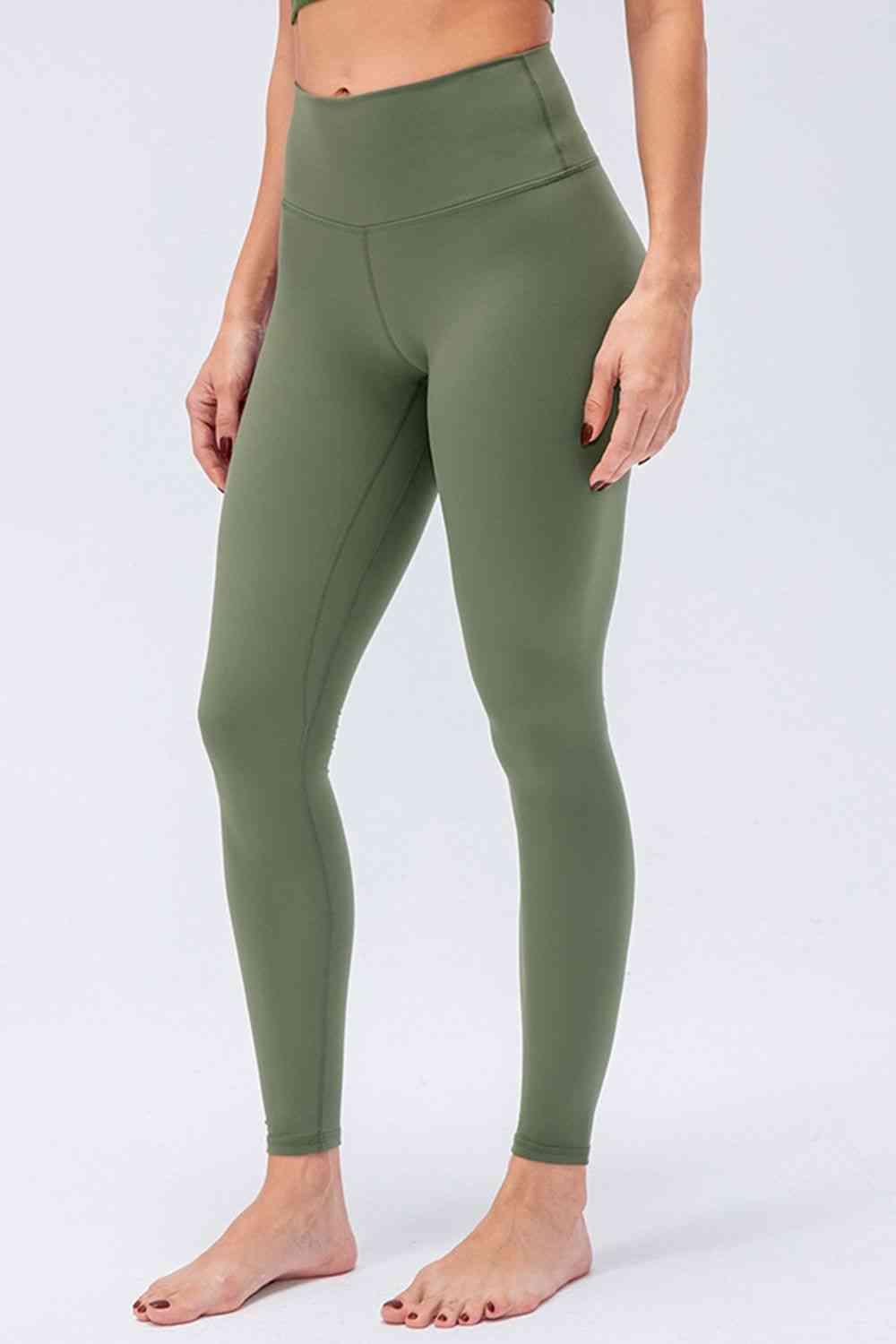 Legging actif coupe slim à large taille