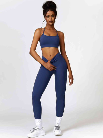 Conjunto de sujetador deportivo y leggings