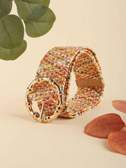 Ceinture large multicolore