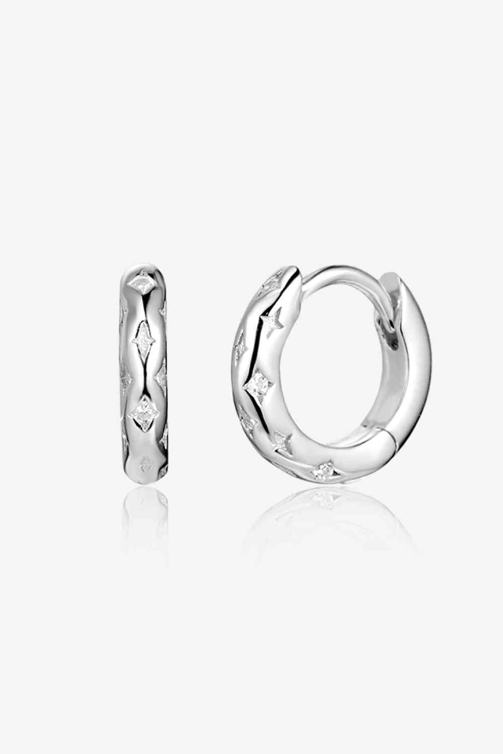 Boucles d'oreilles Huggie en argent sterling 925