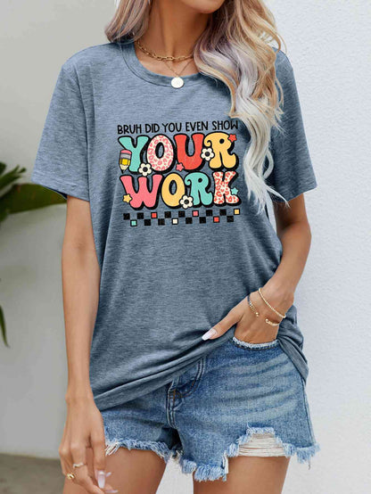 T-shirt à manches courtes avec lettre graphique