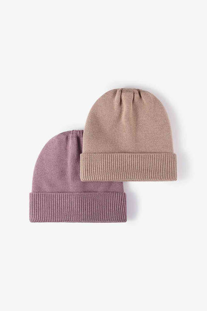 Gorro de punto con puños