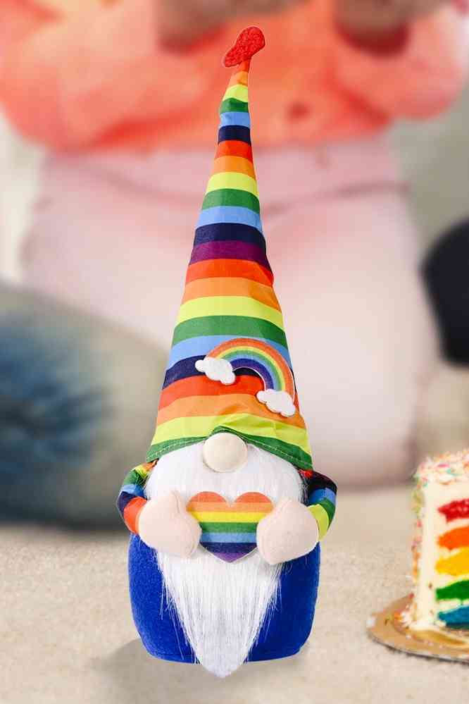 Gnome à chapeau pointu arc-en-ciel