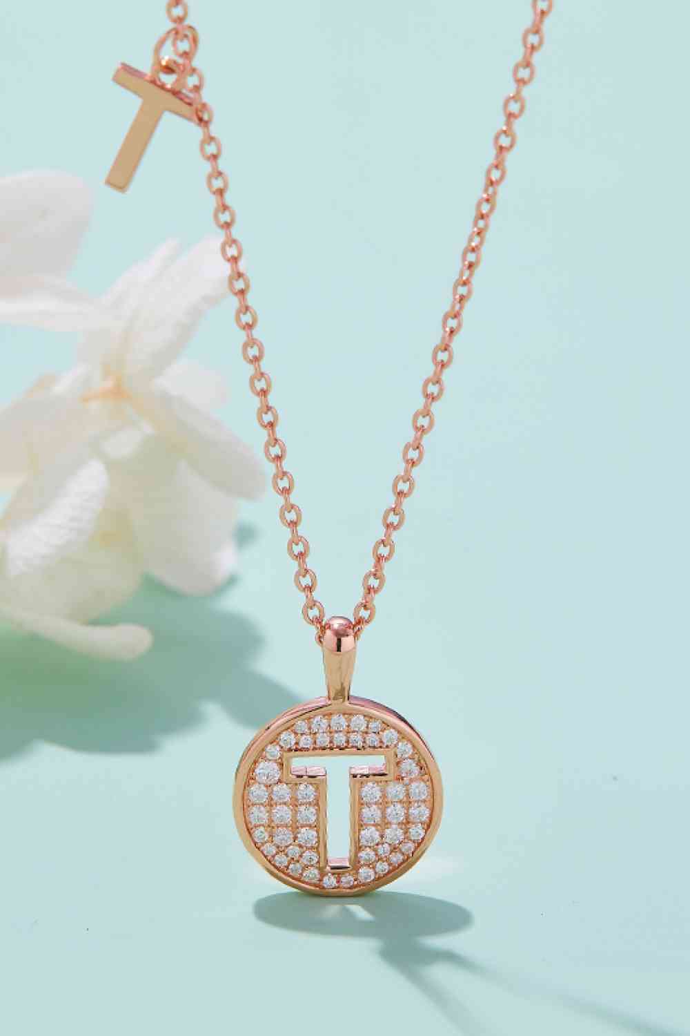 Collier pendentif Moissanite K à T adoré