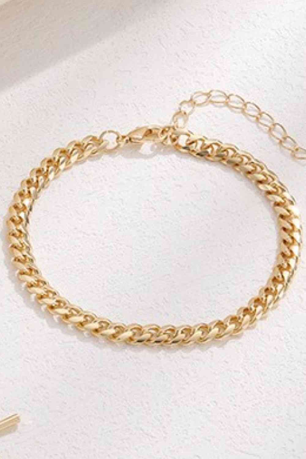 Curb Chain Copper Bracelet