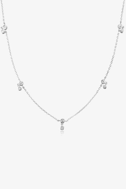 Collier en argent sterling 925 avec zircone