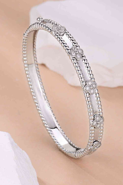 Pulsera de plata de ley 925 con moissanita