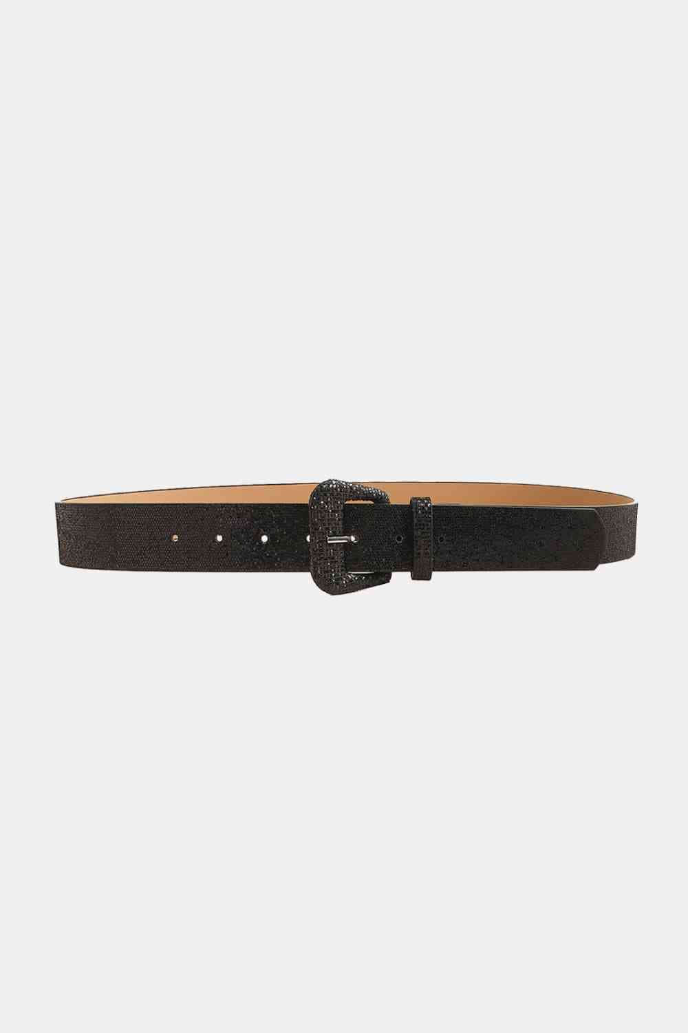 Ceinture en cuir PU pailleté