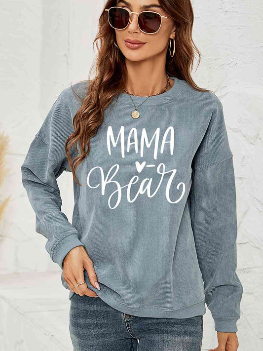 Sweat-shirt col rond graphique MAMA