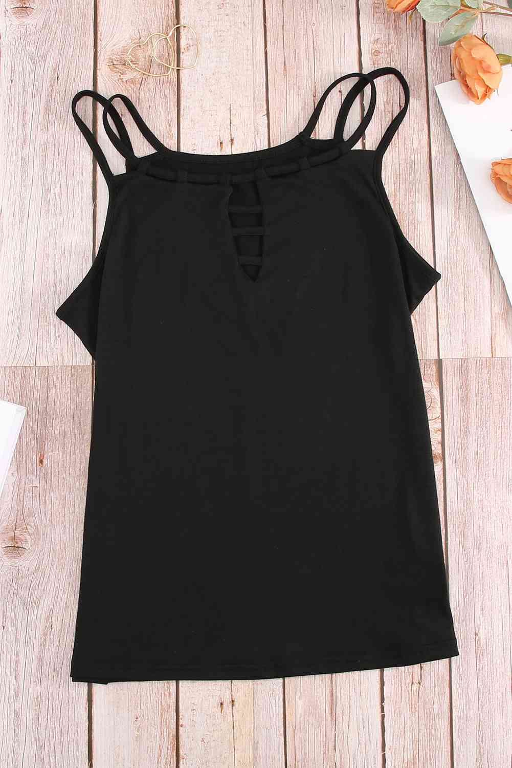 Camisole à encolure dégagée et double bretelle