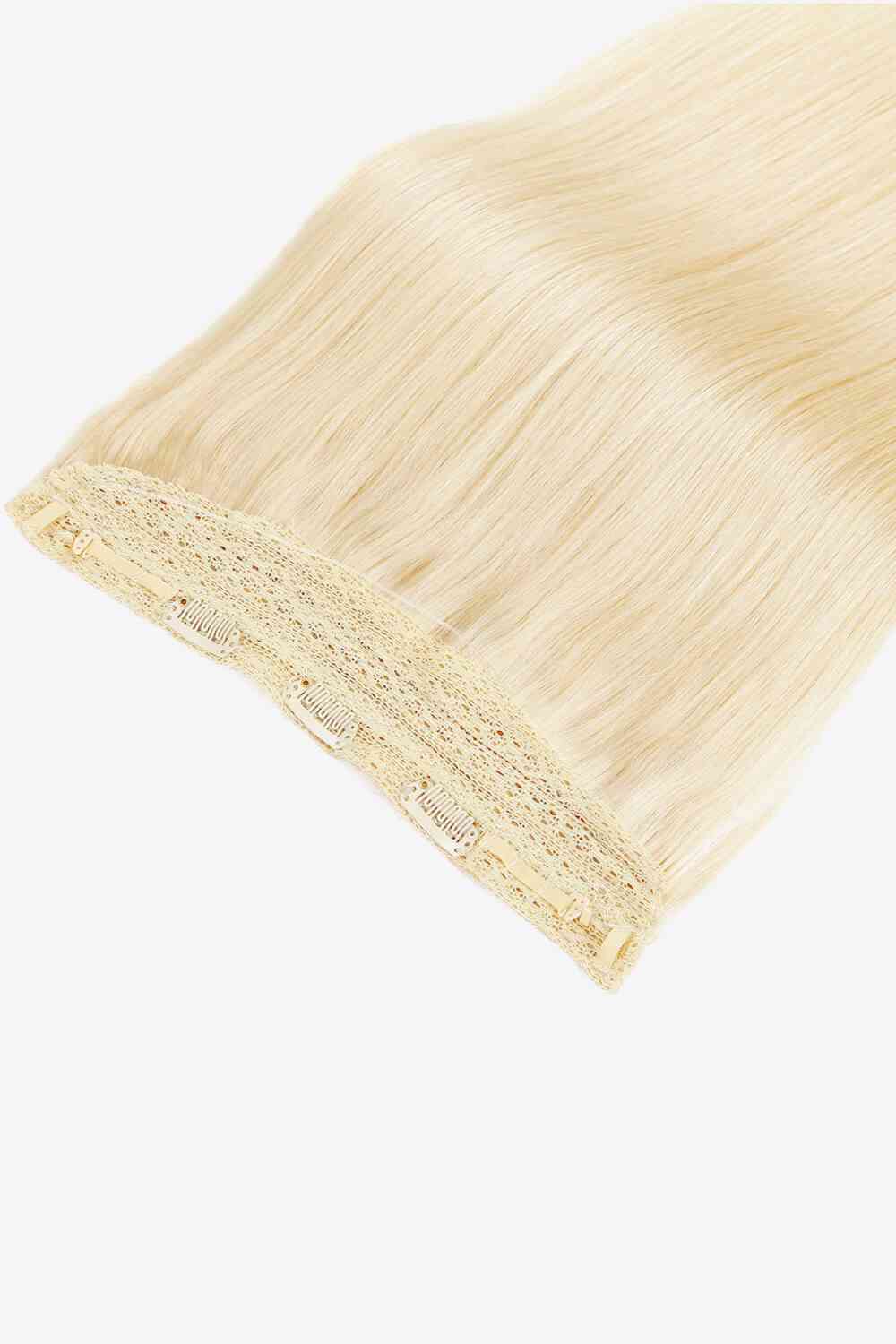 18" 80g de cheveux indiens longs et raides avec halo humain