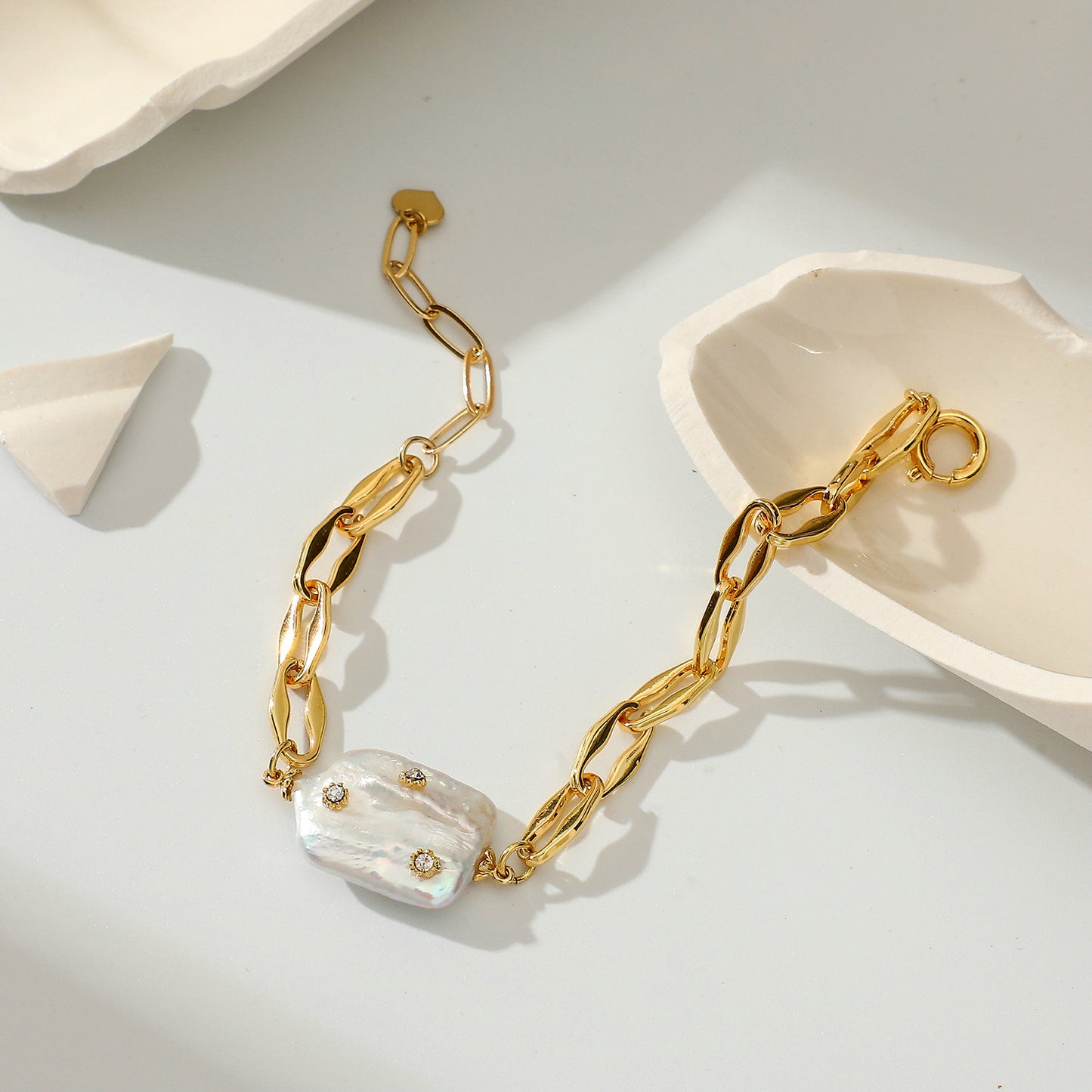 Pulsera chapada en oro 