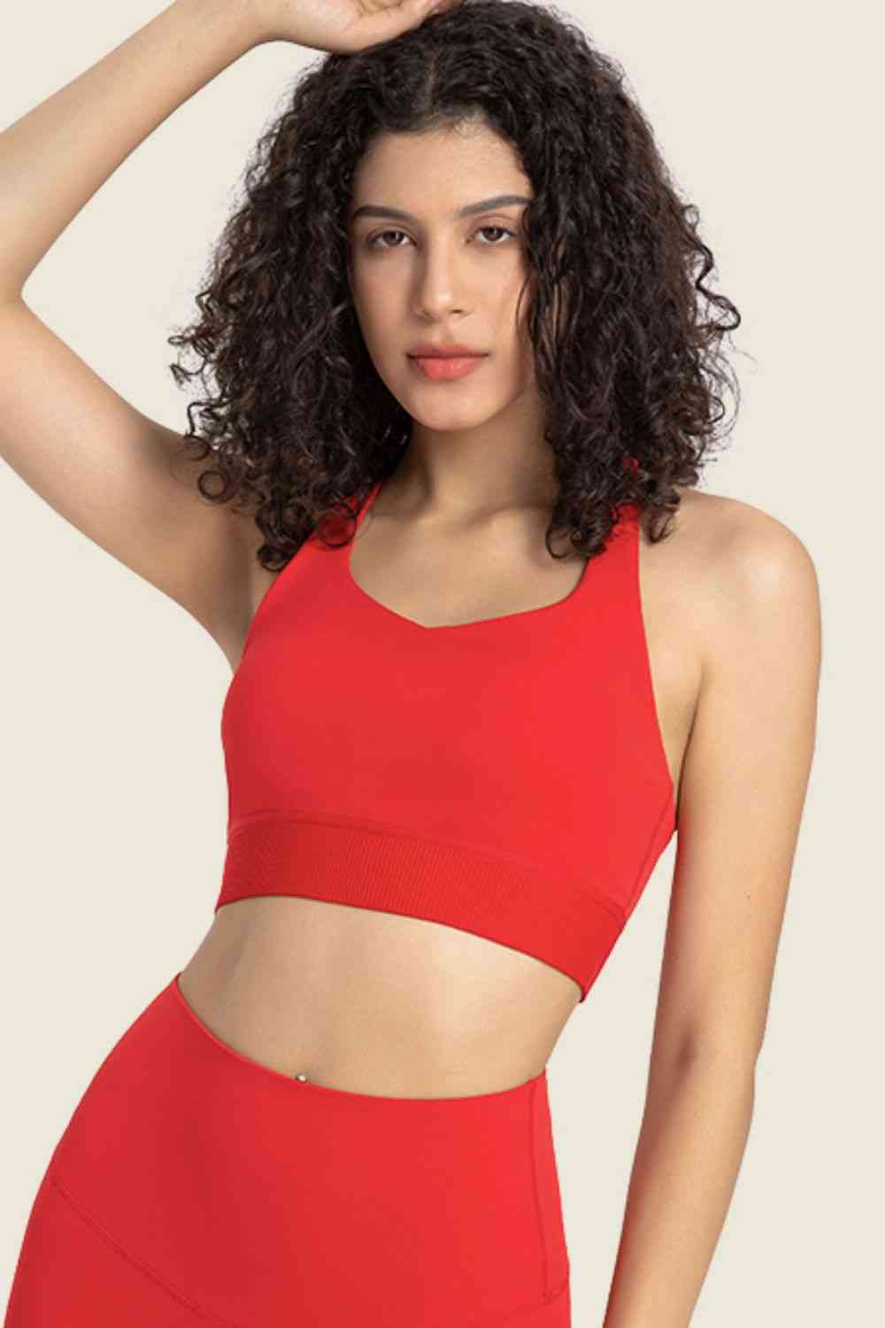 Feel Like Skin - Soutien-gorge de sport à dos nageur et col licou