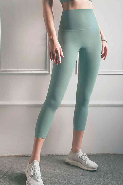 Feel Like Skin - Leggings de yoga courts à taille élastique