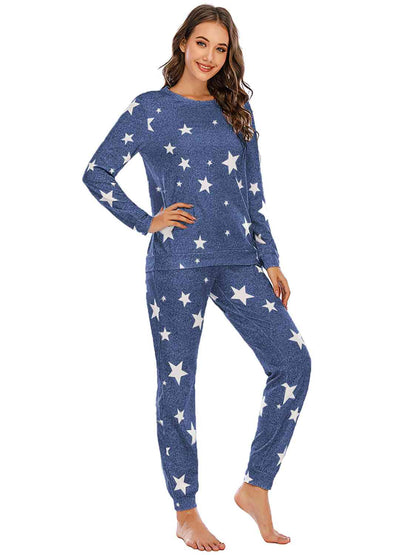 Conjunto lounge de pantalón y top con estrellas