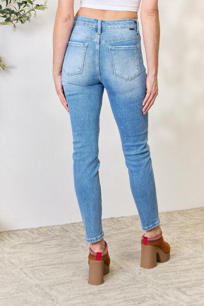 RISEN Jean skinny taille moyenne pleine taille