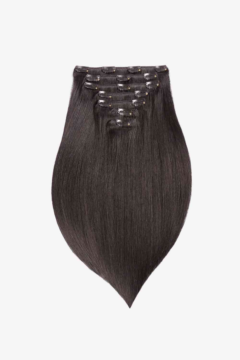 Extensions de cheveux humains indiens à clipser 16" 110 g